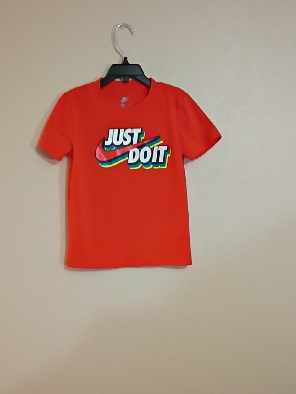 Nike Kids' Red "Just Do It" Graphic Tee
